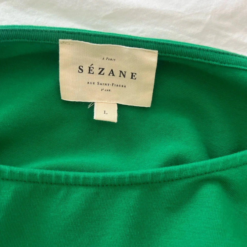 Sezane Kelly Green Pippa dress long - Picture 6 of 9